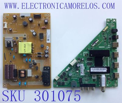 KIT DE TARJETAS PARA TV INSIGNIA / MAIN 317GAAMBC13CVT / TD.T950.67 / AMBC13CVT / FUENTE PLTVKL231XXA2CU / 715G8098-P01-000-002S / PANEL TPT320B5-H2F01.D REV:S01E / MODELO NS-32DF310NA19